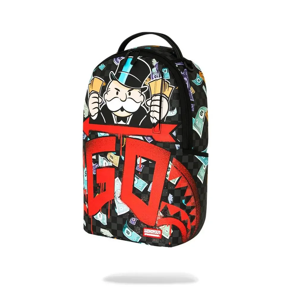 Sprayground Monopoly Time to Go Backpack Unisex Multicolor Shoulder Strap SPR329